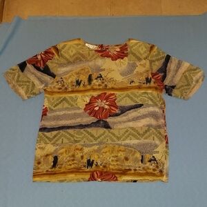 Tess Multi Color Floral Top